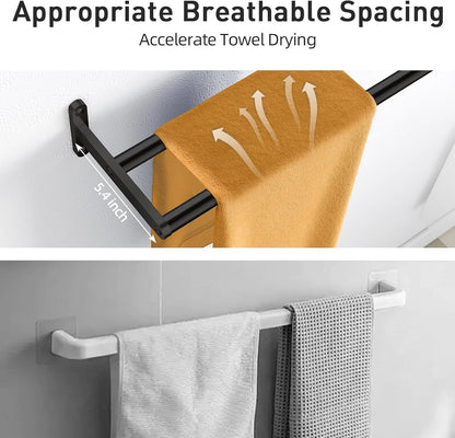 Towel Bar for Bathroom, 24 Inch Wall Towel Rack, Brushed Nickel | Heavy Duty Single Towel Rod, Space-Saving Hand Towel Holder, Toilet Kitchen Towel Storage, Rustproof, Stainless Steel