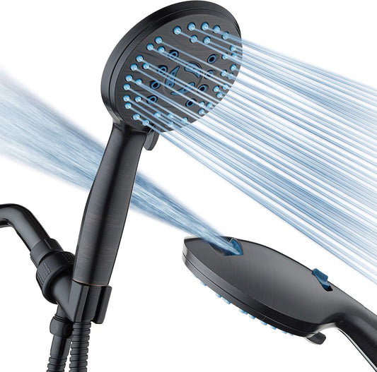 AquaCare 8-mode High Pressure Handheld Shower Head with 2-mode Power Wash