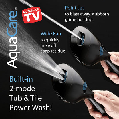 AquaCare 8-mode High Pressure Handheld Shower Head with 2-mode Power Wash