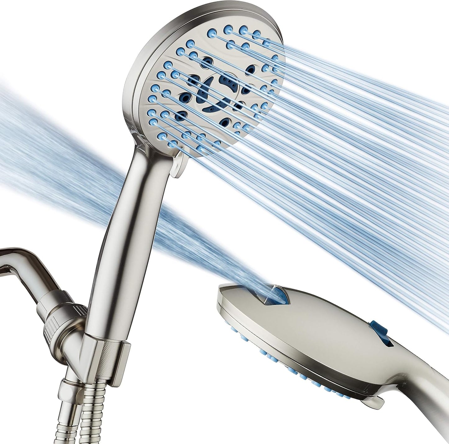AquaCare 8-mode High Pressure Handheld Shower Head with 2-mode Power Wash