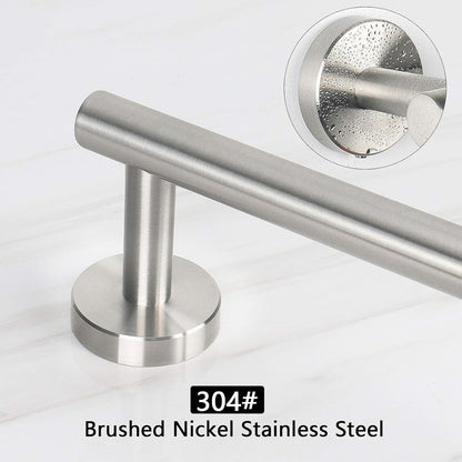 Bath Towel Bar, Thicken Stainless Steel Shower Towel Rack Holder Wall Mounted for Bathroom, 20-lnch Overall Length-17-lnch Usable Hanging Space (Brushed Nickel)