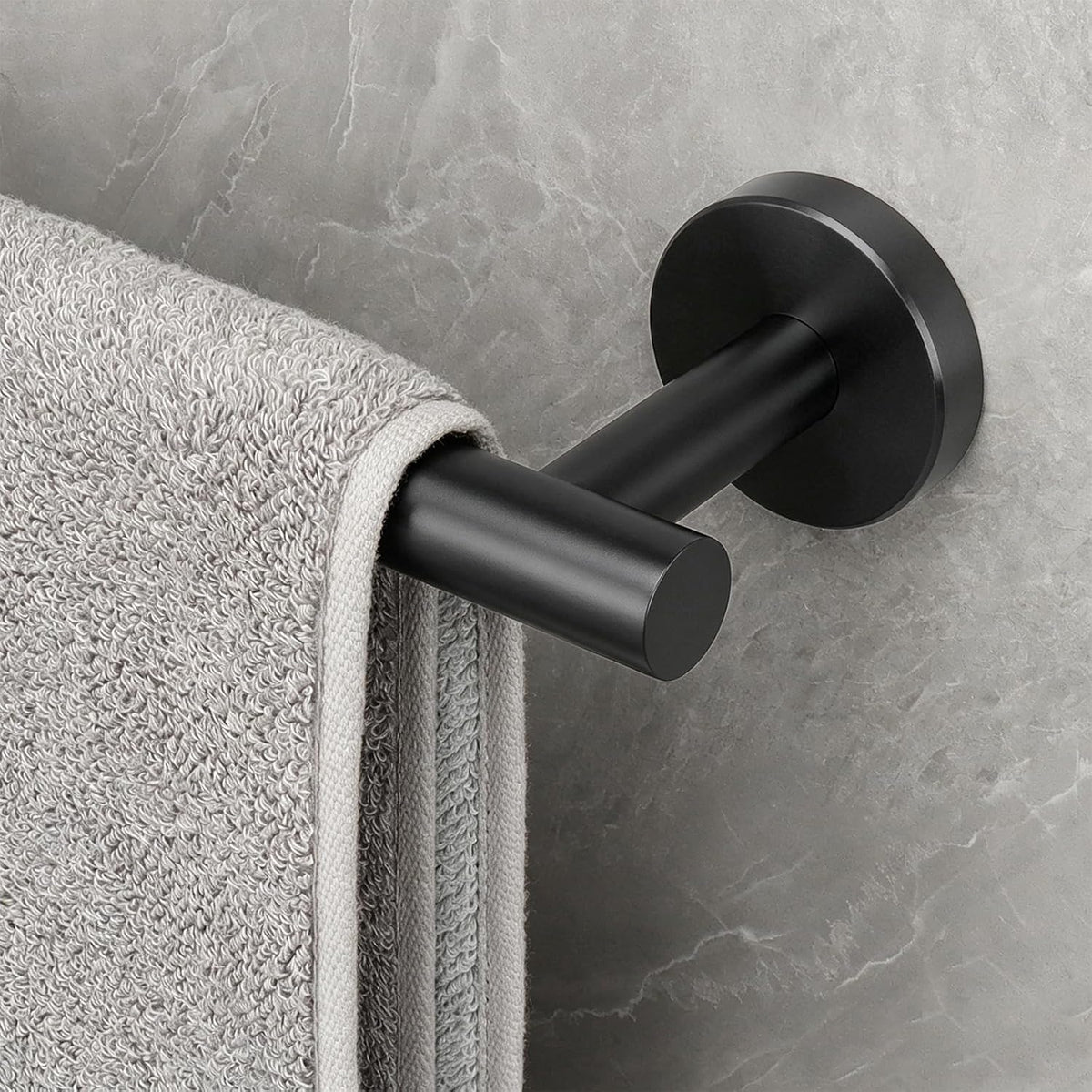 Bath Towel Bar, Thicken Stainless Steel Shower Towel Rack Holder Wall Mounted for Bathroom, 20-lnch Overall Length-17-lnch Usable Hanging Space (Brushed Nickel)