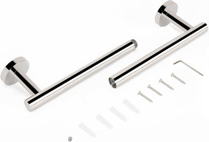 Bath Towel Bar, Thicken Stainless Steel Shower Towel Rack Holder Wall Mounted for Bathroom, 20-lnch Overall Length-17-lnch Usable Hanging Space (Brushed Nickel)