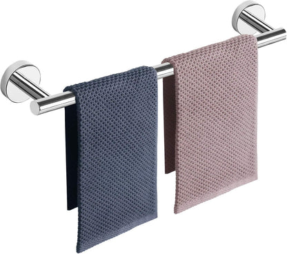 Bath Towel Bar, Thicken Stainless Steel Shower Towel Rack Holder Wall Mounted for Bathroom, 20-lnch Overall Length-17-lnch Usable Hanging Space (Brushed Nickel)