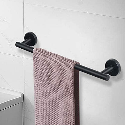 Bath Towel Bar, Thicken Stainless Steel Shower Towel Rack Holder Wall Mounted for Bathroom, 20-lnch Overall Length-17-lnch Usable Hanging Space (Brushed Nickel)