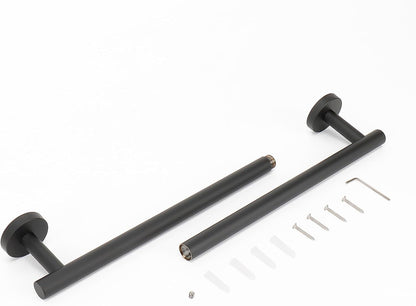 Bath Towel Bar, Thicken Stainless Steel Shower Towel Rack Holder Wall Mounted for Bathroom, 20-lnch Overall Length-17-lnch Usable Hanging Space (Brushed Nickel)