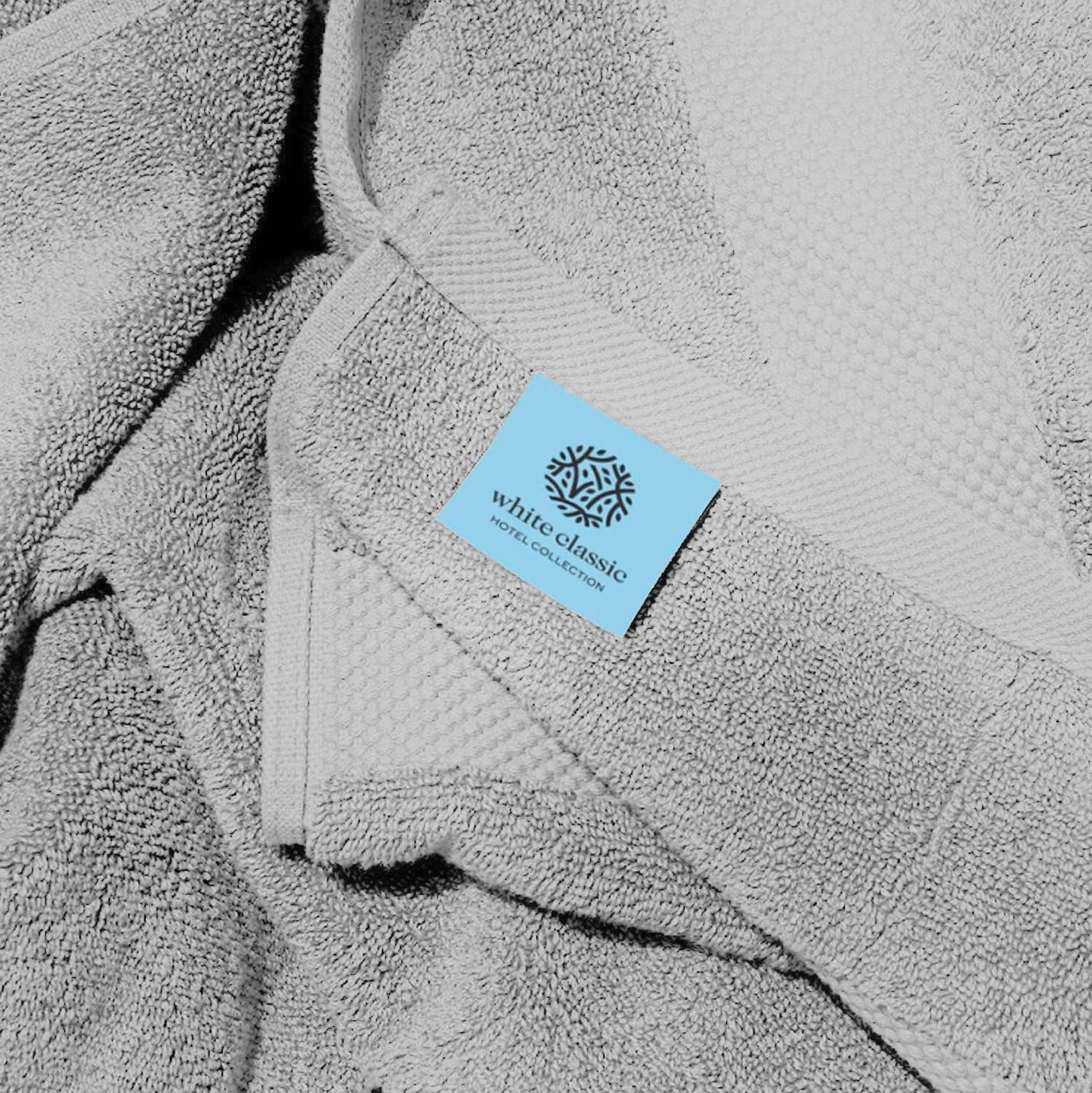 Luxury Bath Towels Set of 4 Large - 700 GSM Turkish Cotton Ultra Soft Bath Towels 27x54 | Highly Absorbent and Quick Dry | Hotel Towels for Bathroom Luxury, Plush Shower Towels, White