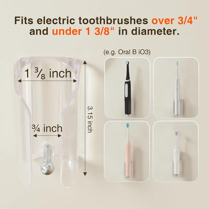Electric Toothbrush Holder for Bathroom, Adhesive Toothbrush Stand