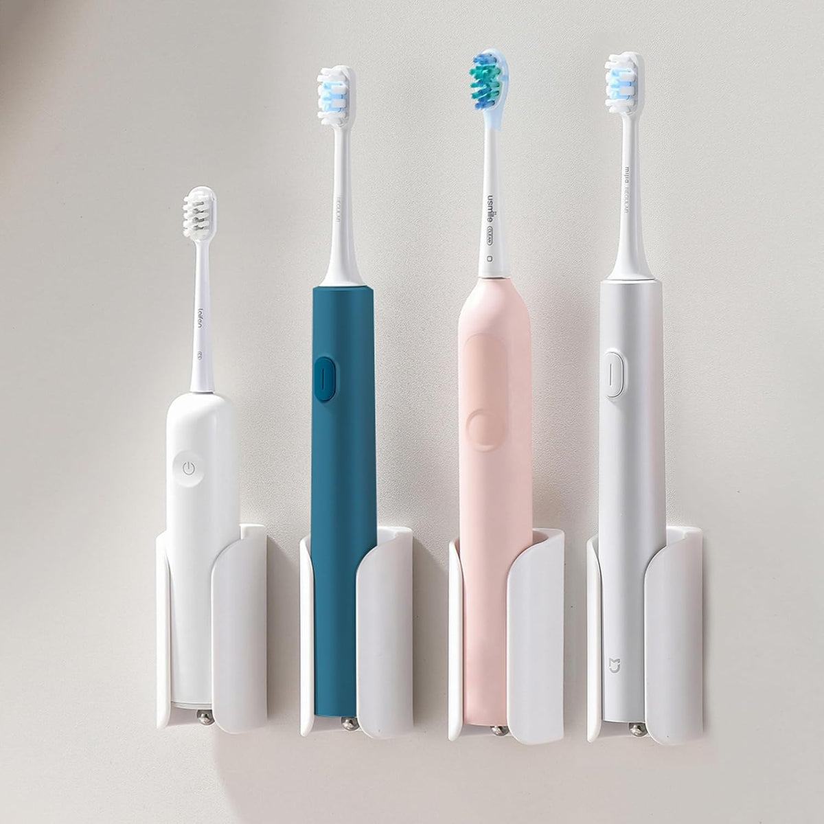 Electric Toothbrush Holder for Bathroom, Adhesive Toothbrush Stand