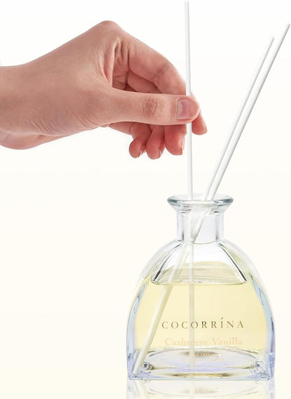 Reed Diffuser - 8.5 Oz Clean Linen Reed Diffuser with 8 Sticks for Home Bathroom Shelf Decor (Simple Luxe Collection)