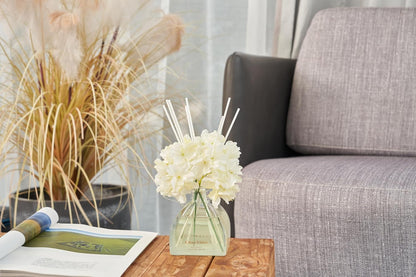 Reed Diffuser - 8.5 Oz Clean Linen Reed Diffuser with 8 Sticks for Home Bathroom Shelf Decor (Simple Luxe Collection)