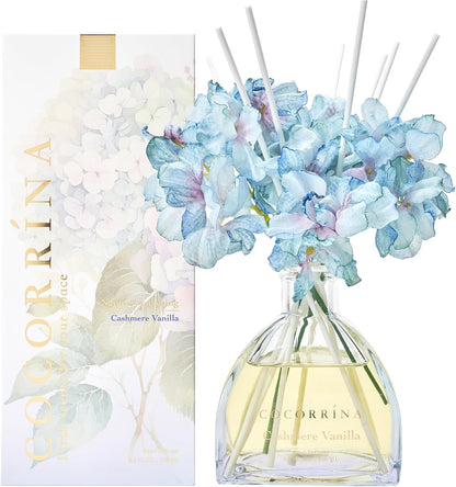 Reed Diffuser - 8.5 Oz Clean Linen Reed Diffuser with 8 Sticks for Home Bathroom Shelf Decor (Simple Luxe Collection)