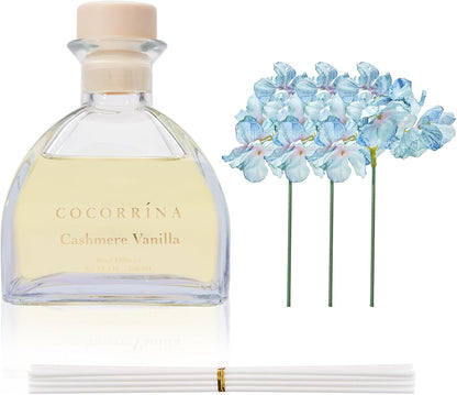 Reed Diffuser - 8.5 Oz Clean Linen Reed Diffuser with 8 Sticks for Home Bathroom Shelf Decor (Simple Luxe Collection)