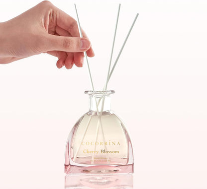 Reed Diffuser - 8.5 Oz Clean Linen Reed Diffuser with 8 Sticks for Home Bathroom Shelf Decor (Simple Luxe Collection)