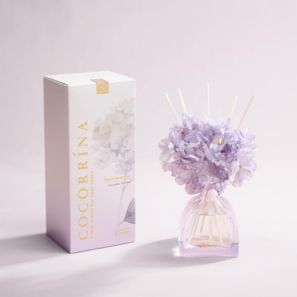 Reed Diffuser - 8.5 Oz Clean Linen Reed Diffuser with 8 Sticks for Home Bathroom Shelf Decor (Simple Luxe Collection)