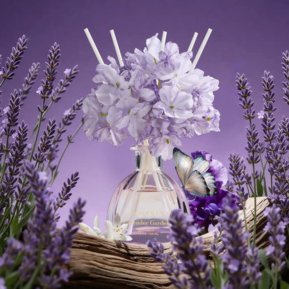 Reed Diffuser - 8.5 Oz Clean Linen Reed Diffuser with 8 Sticks for Home Bathroom Shelf Decor (Simple Luxe Collection)