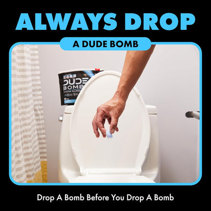 DUDE Bombs Toilet Bowl Stank Eliminator, Air Freshener, 40 Count