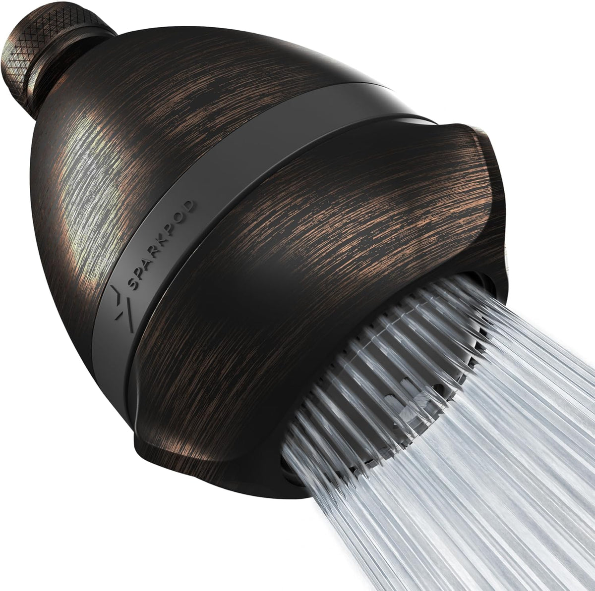High Pressure Shower Head, 3 Inch Fixed Showerhead, Black Matte | Rain, Pulsating & Combo Modes, Helps Boosts Low Water Pressure, Anti-Clog Nozzles, Easy Install