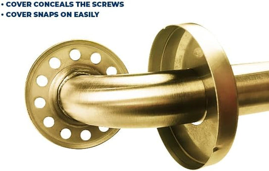 ADA Grab Bar Bundle, Brushed Stainless, Pack of 3, 18/36/42 in | ADA Compliance, 1.5 in Diameter, Toilet and Shower , for Commercial Restrooms