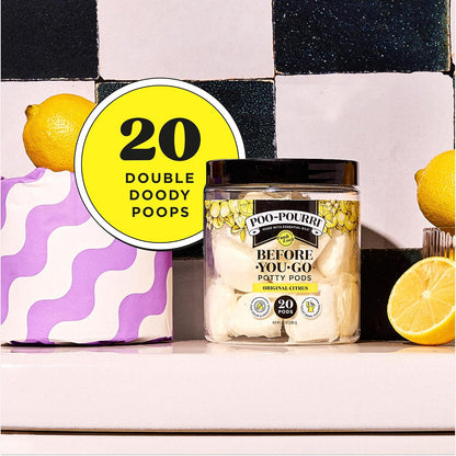 Poo- Before-You-Go 2-in-1 Toilet Potty Pods, Original Citrus