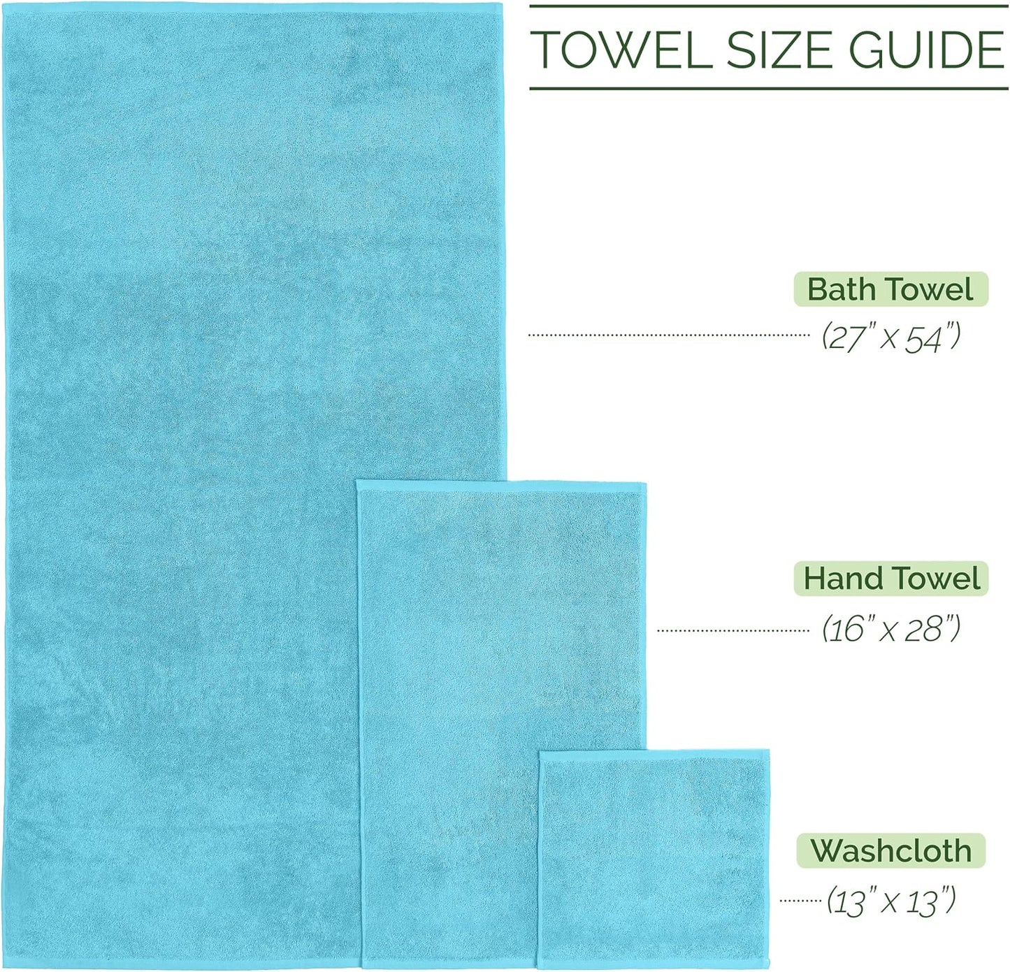 100% Turkish Cotton Corduroy Ribbed Luxury Bath Towels 6-Piece Set, Premium Feel - Quick Dry, Highly Absorbent, Contains 2 Bath Towels, 2 Hand Towels, and 2 Washcloths, Dusty Rose