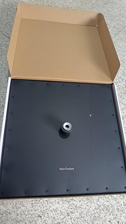 LED 16 Inch Square Shower Head Replacement with Rotatable Ball，Oil Rubbed Bronze