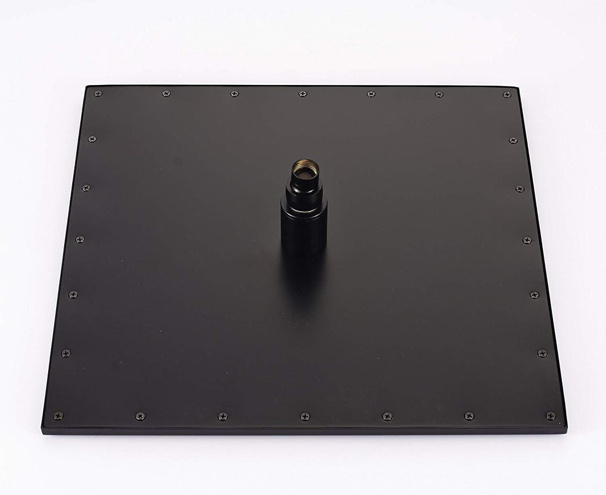 LED 16 Inch Square Shower Head Replacement with Rotatable Ball，Oil Rubbed Bronze