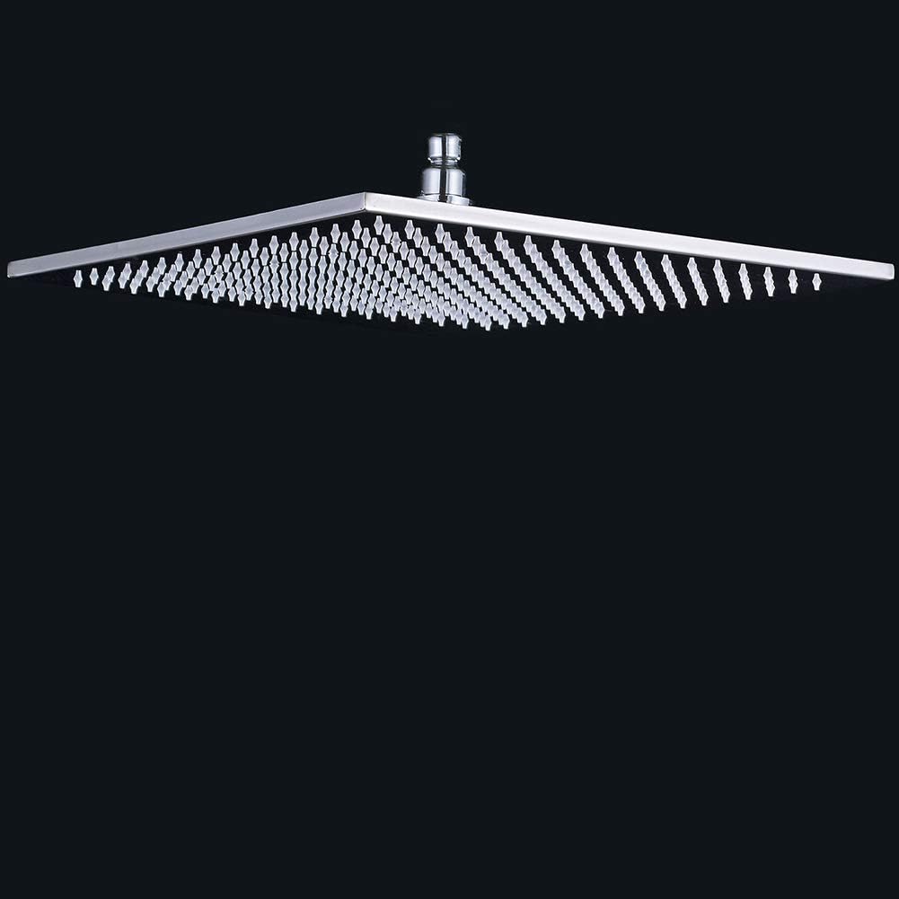 LED 16 Inch Square Shower Head Replacement with Rotatable Ball，Oil Rubbed Bronze
