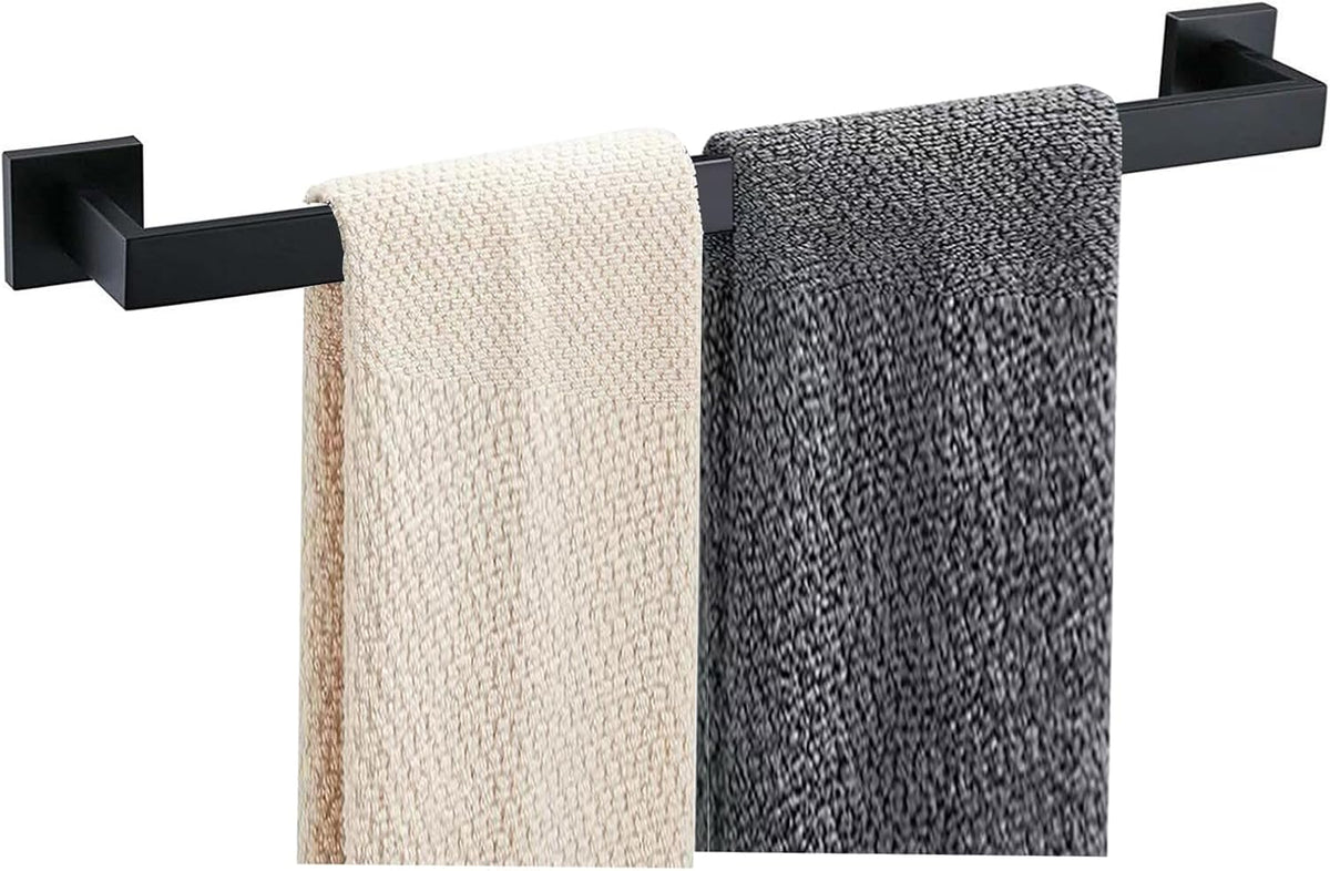 Towel Bar - 23.6 Inch Bathroom Towel Holder - Matte Black