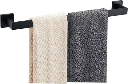 Towel Bar - 23.6 Inch Bathroom Towel Holder - Matte Black