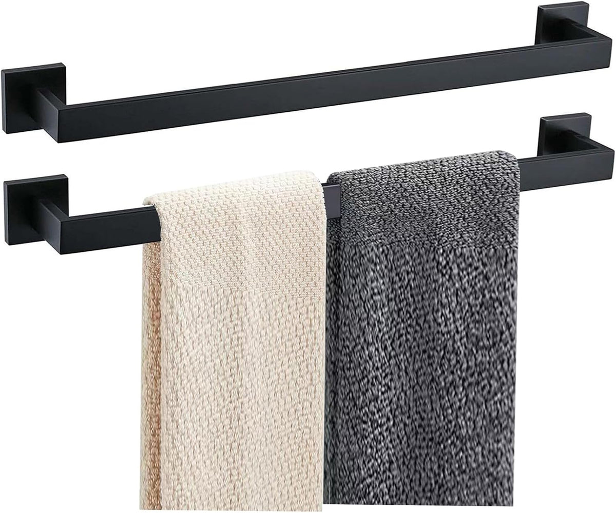 Towel Bar - 23.6 Inch Bathroom Towel Holder - Matte Black
