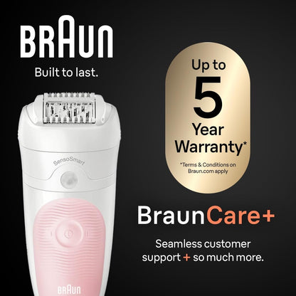 Silk-épil 5 Epilator, Wet & Dry, Lasting Smooth Skin, SE5-230