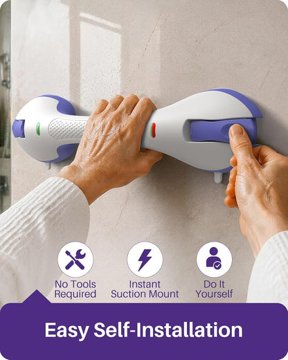 Shower Grab Bars, 17.5in Safety Indicators, Stronger Suction