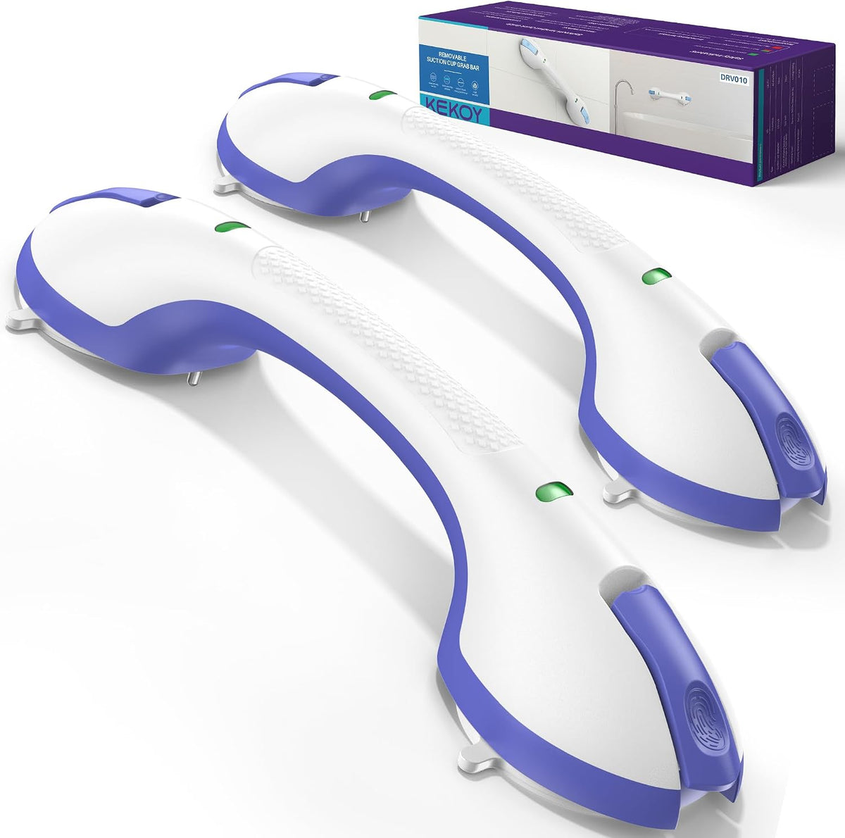 Shower Grab Bars, 17.5in Safety Indicators, Stronger Suction