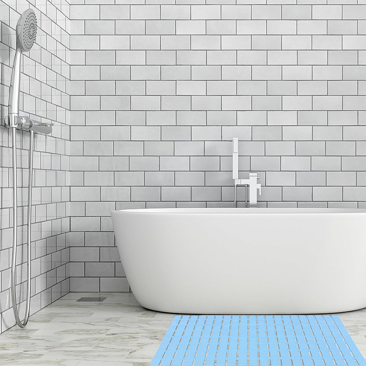 Shower Mat Non Slip Bathtub Mat 27.5 x 15.7 Inch Bath Mat for Tub