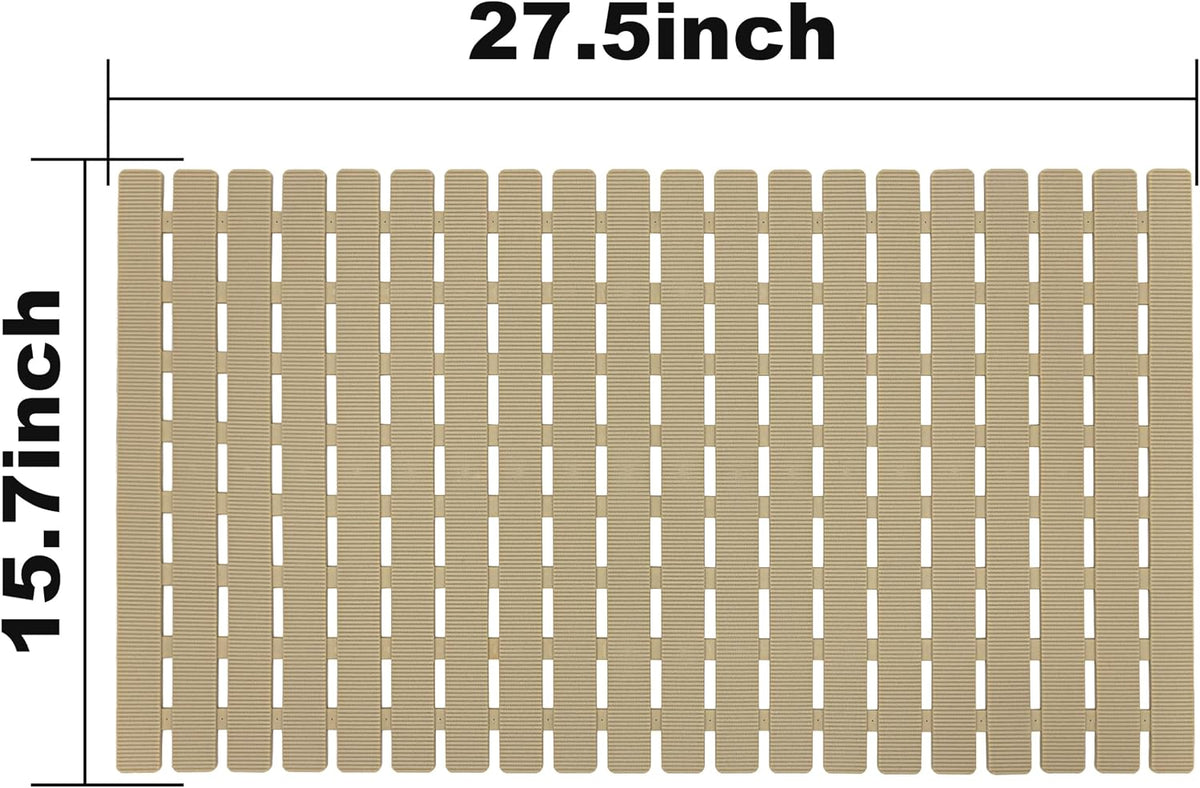 Shower Mat Non Slip Bathtub Mat 27.5 x 15.7 Inch Bath Mat for Tub