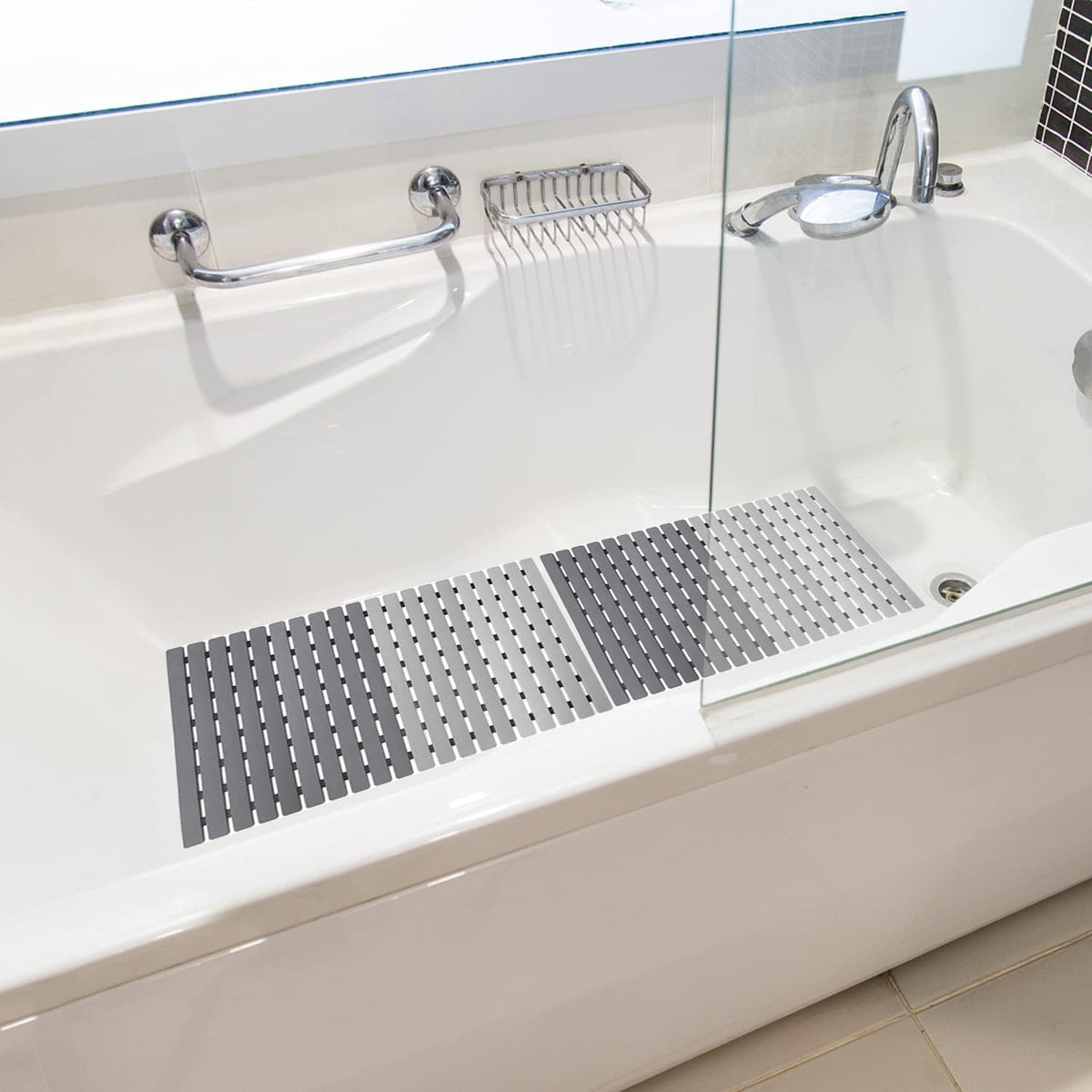 Shower Mat Non Slip Bathtub Mat 27.5 x 15.7 Inch Bath Mat for Tub
