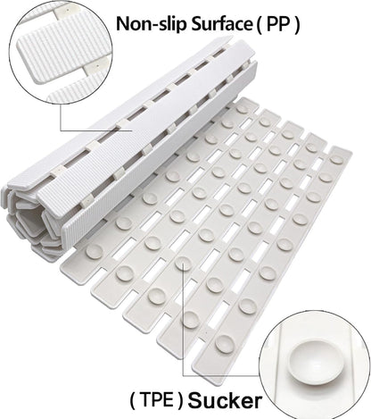Shower Mat Non Slip Bathtub Mat 27.5 x 15.7 Inch Bath Mat for Tub