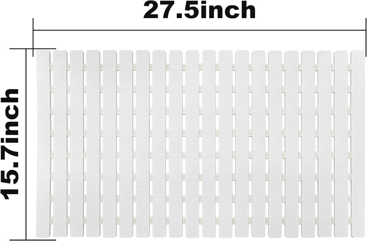 Shower Mat Non Slip Bathtub Mat 27.5 x 15.7 Inch Bath Mat for Tub