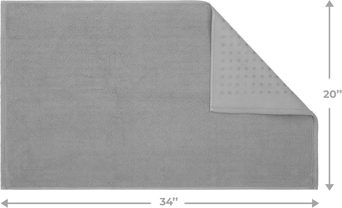 Cotton Paradise 100% Cotton Turkish Bathmat Rug, Soft Absorbent Quick Dry Non Slip, 17x24 Bathmat Rug, Beige