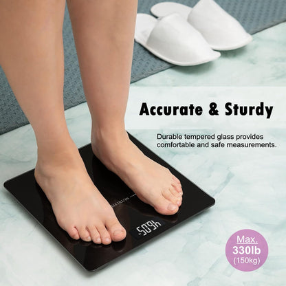 Bathroom Scale Smart Digital Bluetooth Scales for Body Weight