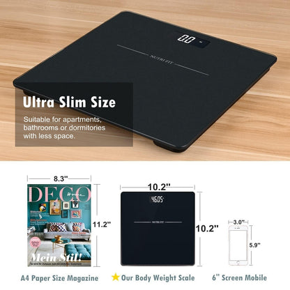 Bathroom Scale Smart Digital Bluetooth Scales for Body Weight