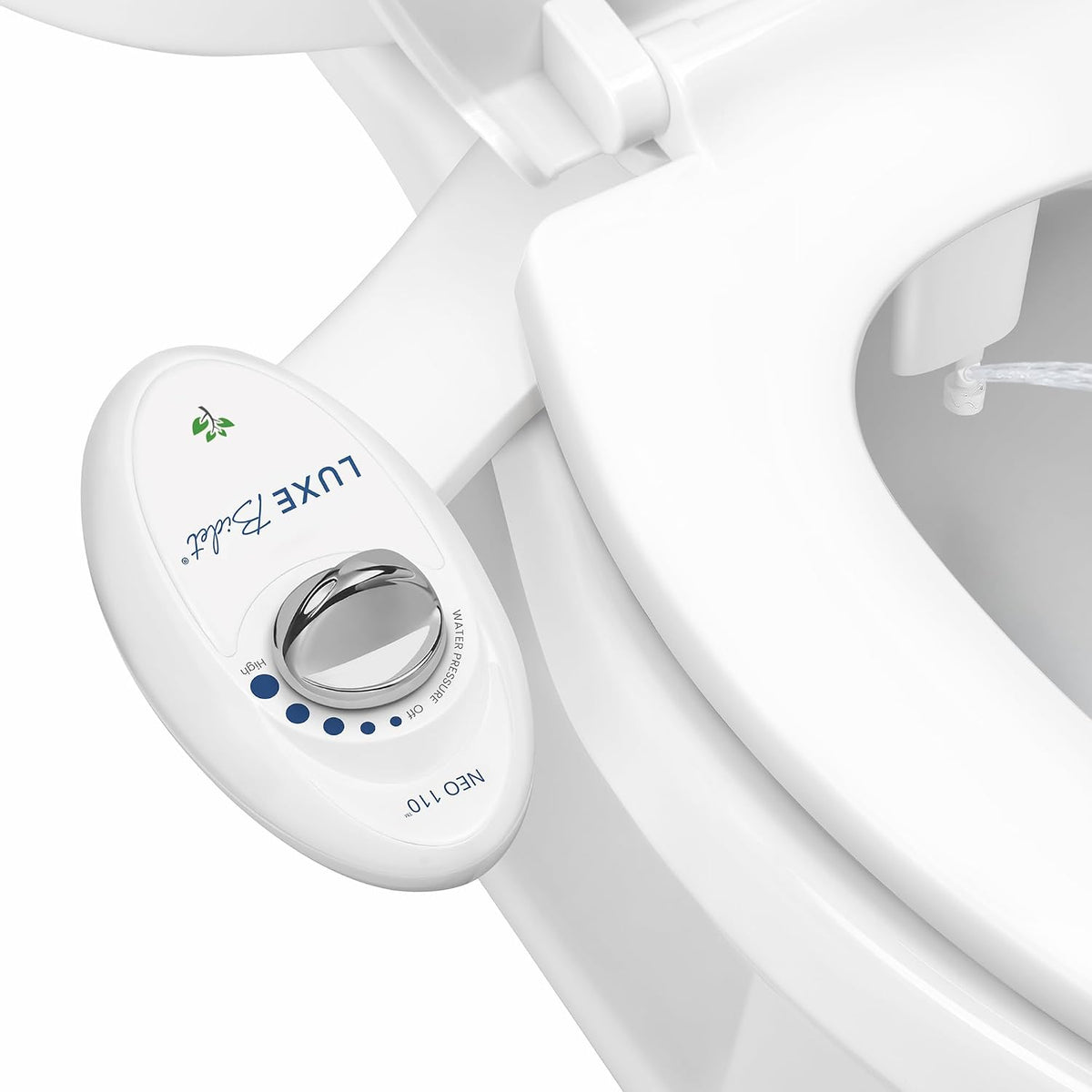 NEO 110 - Non-Electric Bidet Attachment for Toilet Seat, White