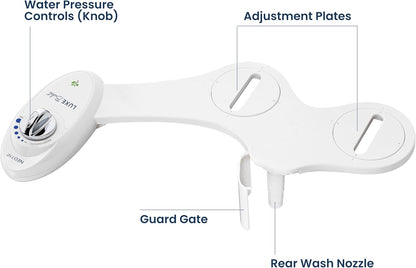 NEO 110 - Non-Electric Bidet Attachment for Toilet Seat, White