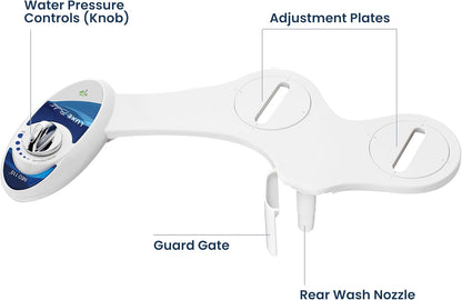 NEO 110 - Non-Electric Bidet Attachment for Toilet Seat, White