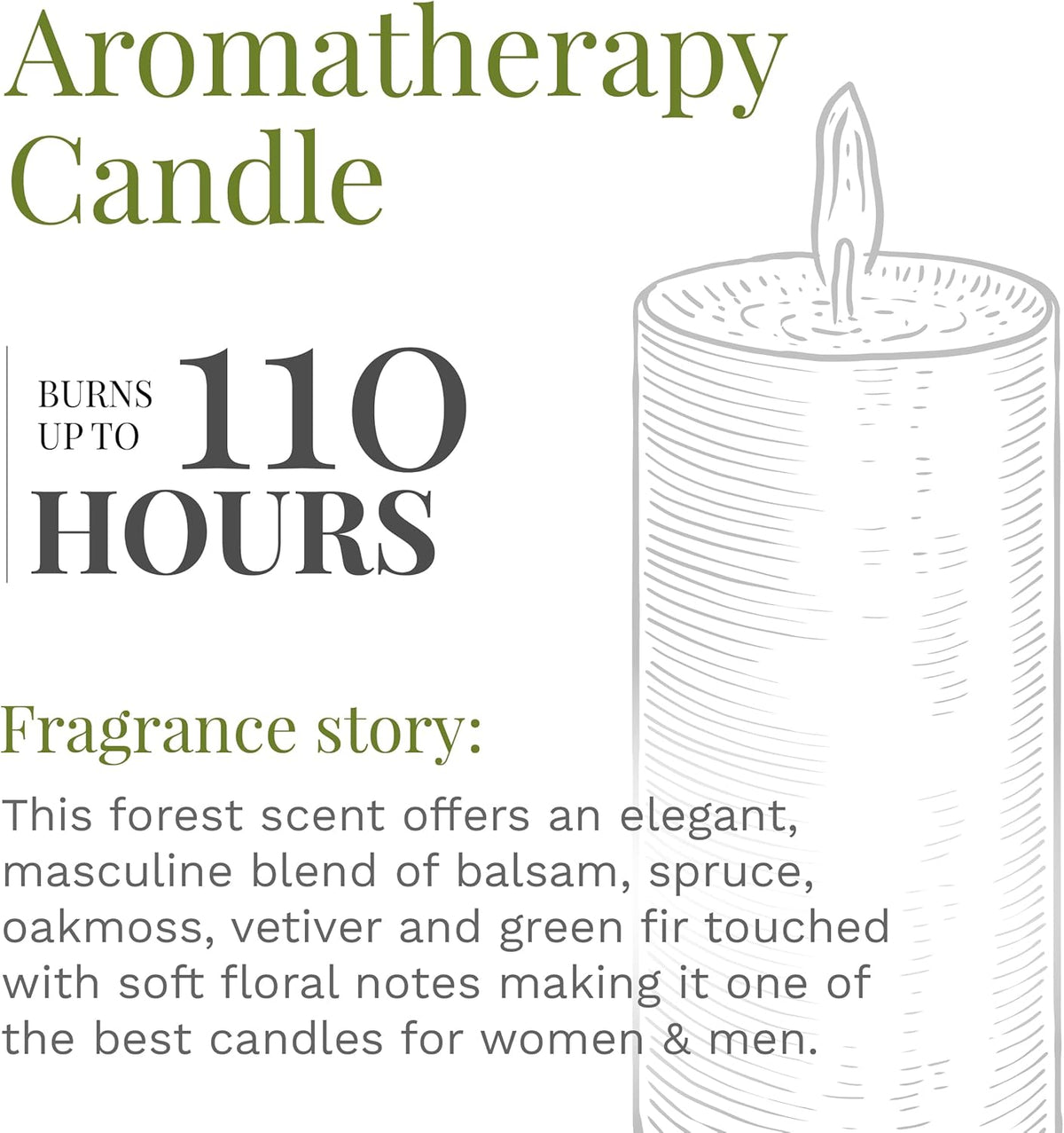 Candle-lite Scented Candles, Saltwater Lotus Fragrance, One 18 oz. Single-Wick Aromatherapy Candle with 110 Hours of Burn Time, White Color