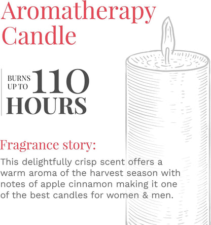 Candle-lite Scented Candles, Saltwater Lotus Fragrance, One 18 oz. Single-Wick Aromatherapy Candle with 110 Hours of Burn Time, White Color