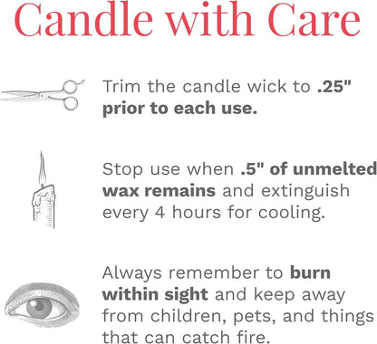 Candle-lite Scented Candles, Saltwater Lotus Fragrance, One 18 oz. Single-Wick Aromatherapy Candle with 110 Hours of Burn Time, White Color