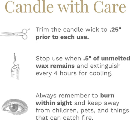 Candle-lite Scented Candles, Saltwater Lotus Fragrance, One 18 oz. Single-Wick Aromatherapy Candle with 110 Hours of Burn Time, White Color