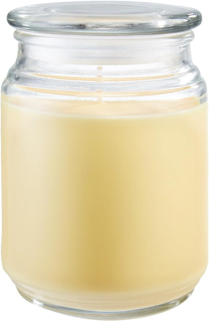 Candle-lite Scented Candles, Saltwater Lotus Fragrance, One 18 oz. Single-Wick Aromatherapy Candle with 110 Hours of Burn Time, White Color